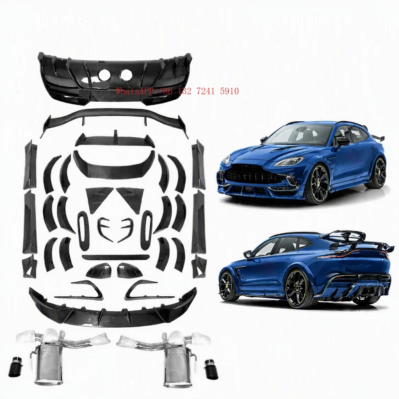 High Quality M Style Body Kit for Dry Carbon Fiber Car Front Bumper Lip Resr Diffuser Spoiler Car Tunning Parts