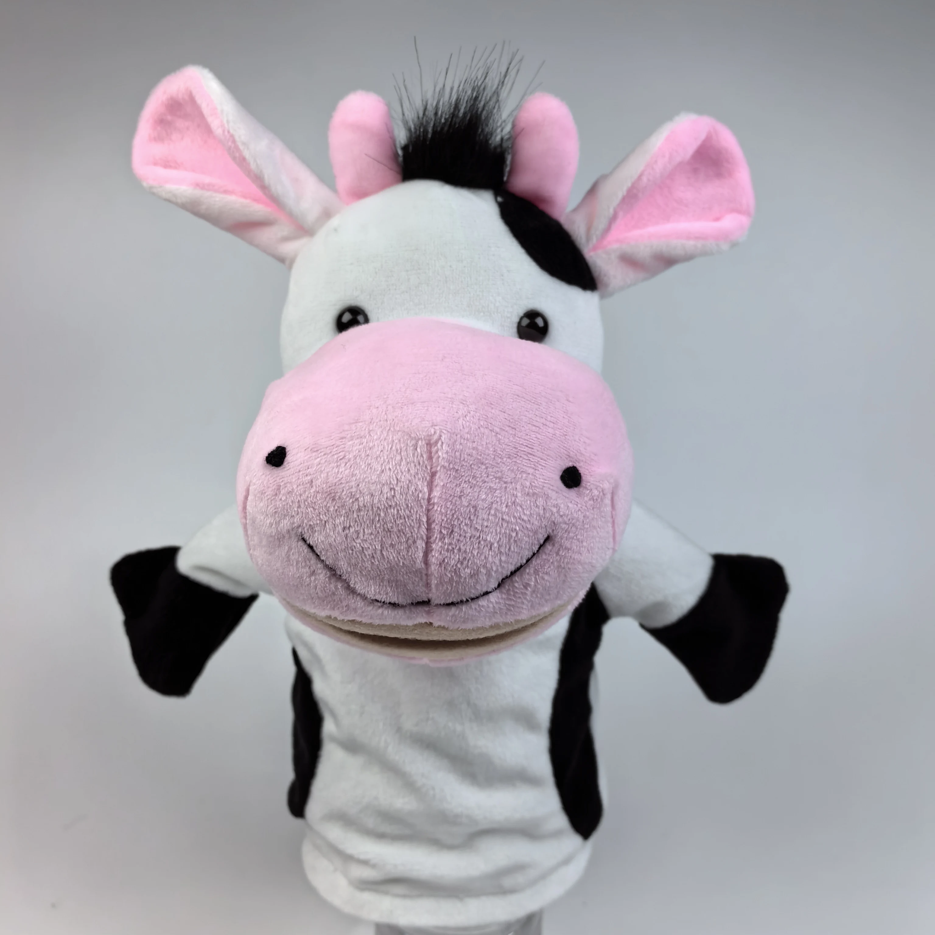 23cm animal mão fantoche bonecas de pelúcia mão boneca educação precoce aprendizagem brinquedos crianças marionetes fantoches para contar história