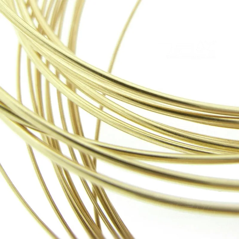 Brass Wire H62 Brass Wire Brass Bar 1mm-5mm Round Wire DIY Copper Wire 0.3 0.4 0.5 0.6 0.7 0.8 1 1.2 1.5 1.8 2 2.5 3 4 5mm