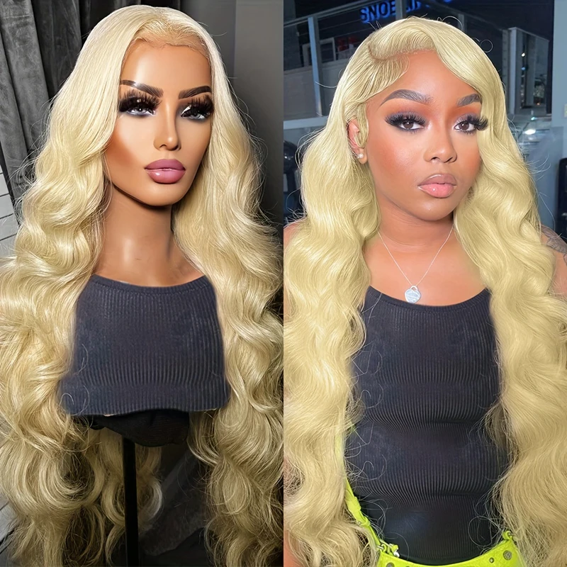 

13x6 hd lace frontal wigs human hair for women choice 613 blonde 13x4 body wave lace front human hair wigs cheap on sale