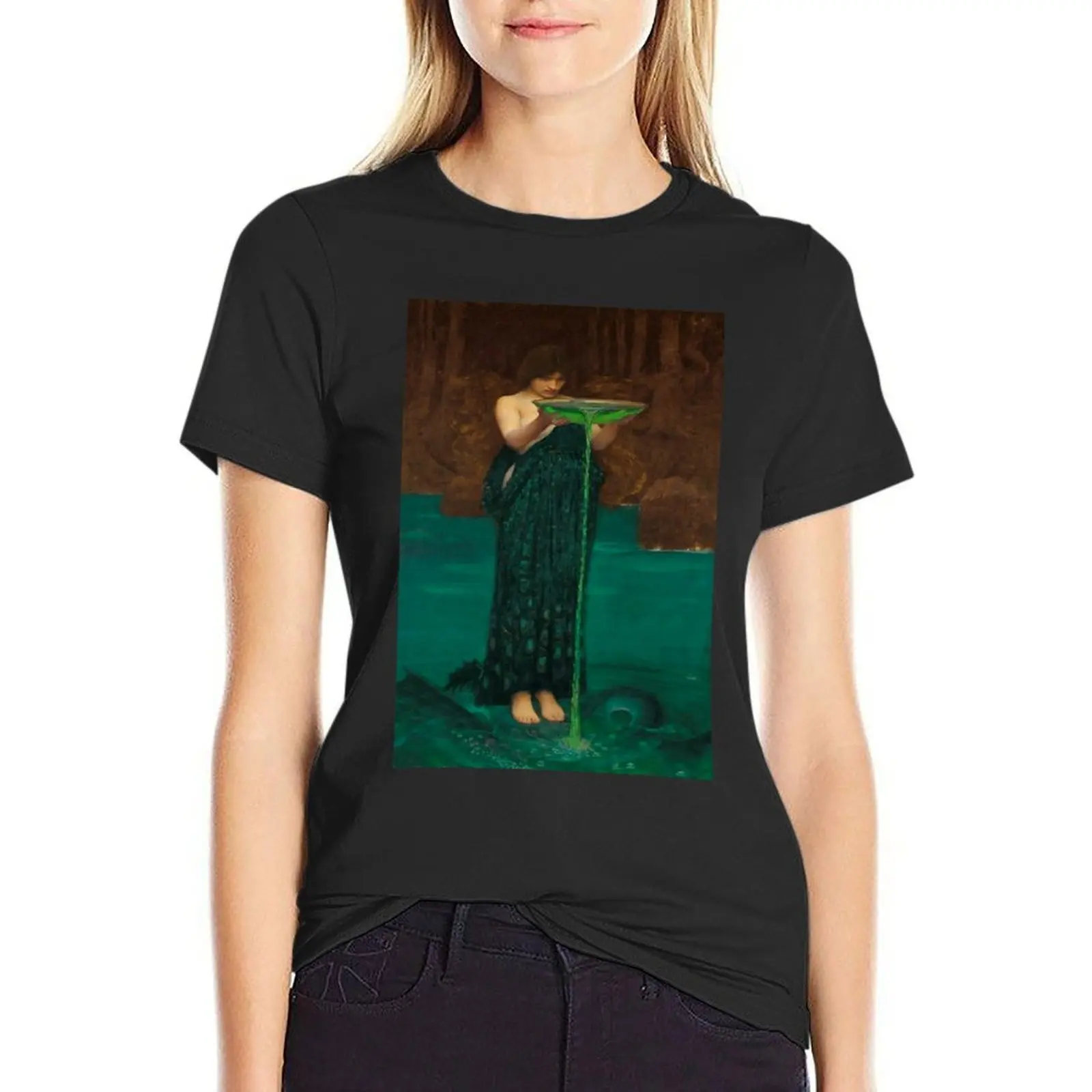 John William Waterhouse - Circe Invidiosa T-Shirt shirts graphic tees female funny clothes for Women