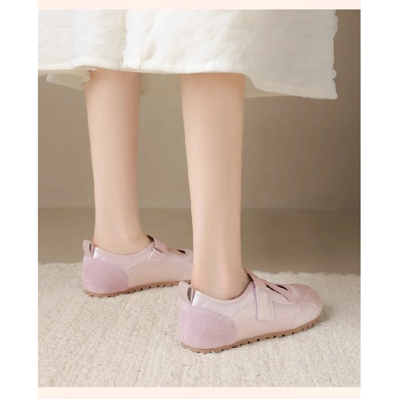 أحذية ماري جين النسائية الجديدة لعام 2025 - أحذية باليه مسطحة بحزام متقاطع ونعل ناعم أحذية كاجوال مريحة للربيع/الخريف أحذية مسطحة لطيفة #4