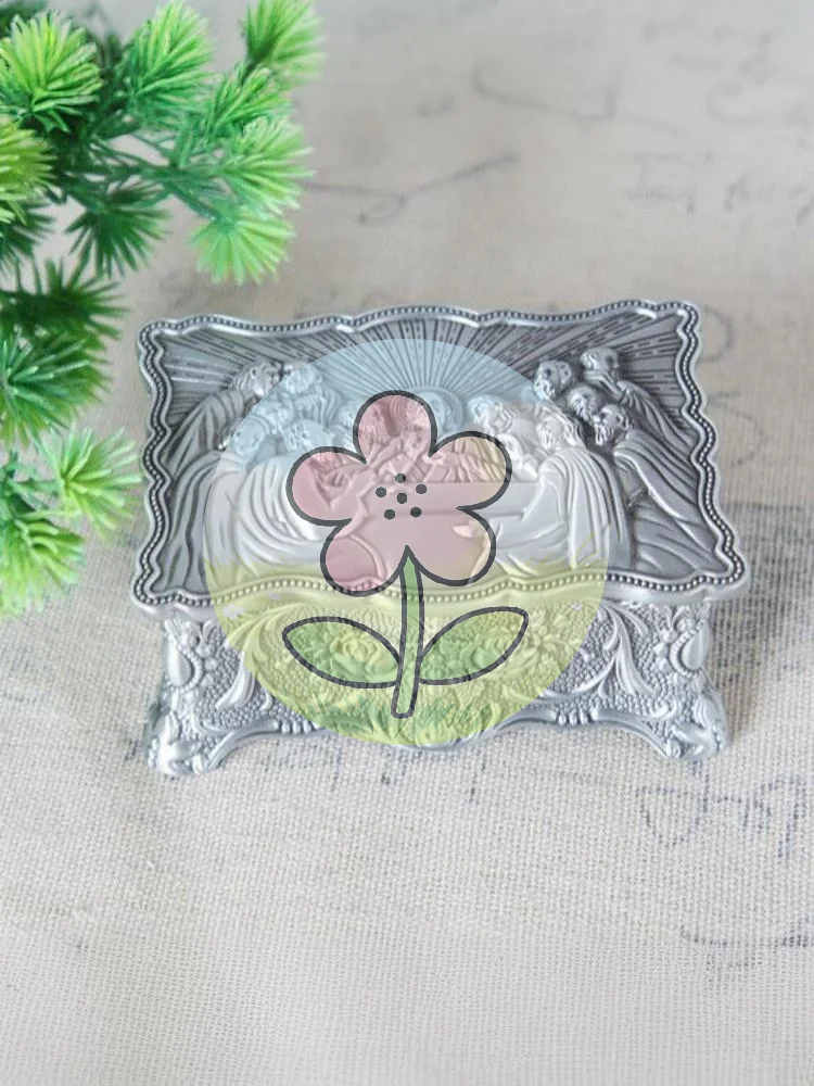 

☍Vintage Rosary Necklace Jewelry Storage Box Rosary Tiny Trinket Case For Earrings Necklace Treasure Organizer