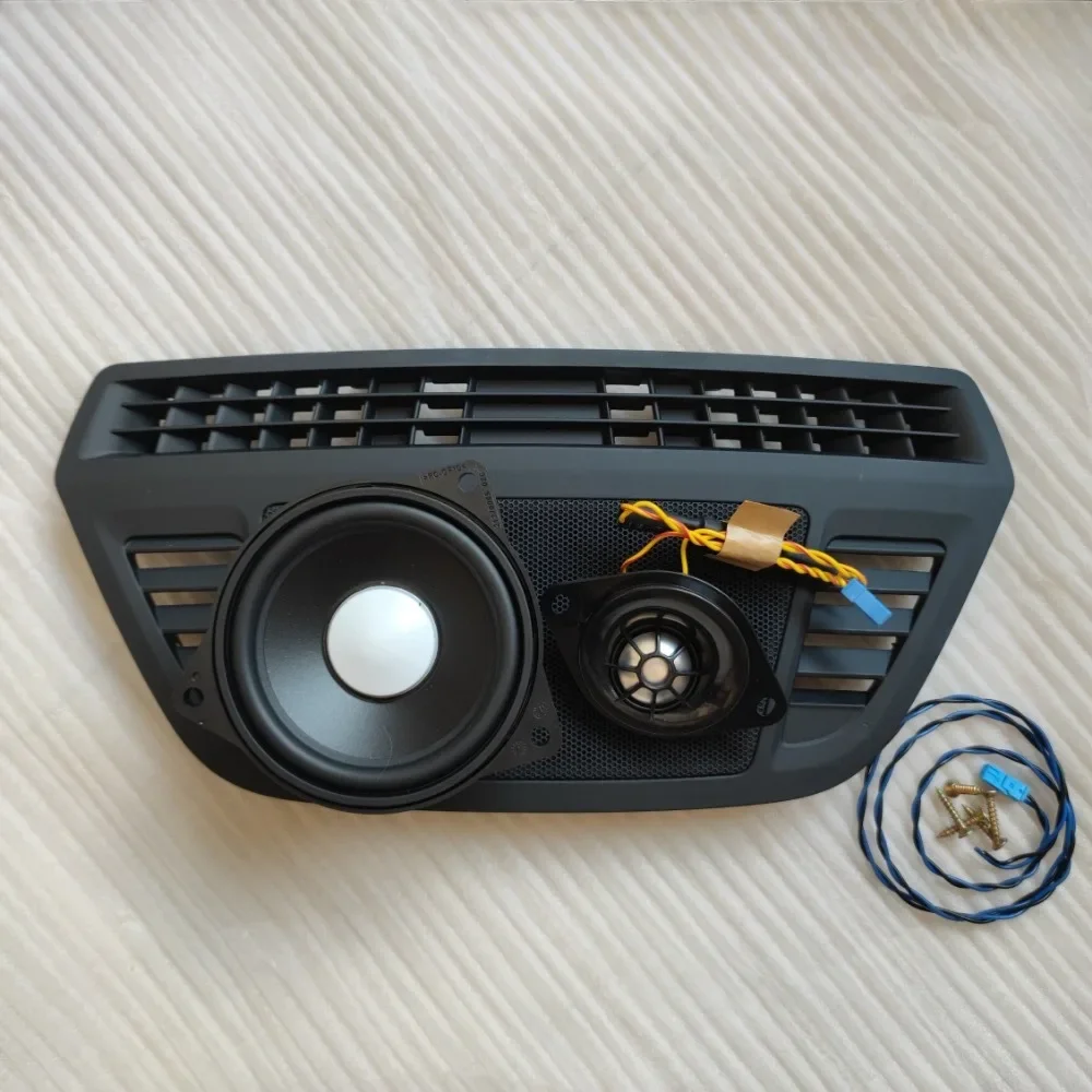 

Car Dashboard Speaker Cover For BMW F48 X1 Series High Quality Tweeter Audio Loudspeaker Center Midrange 4 Inch Horn Replacement