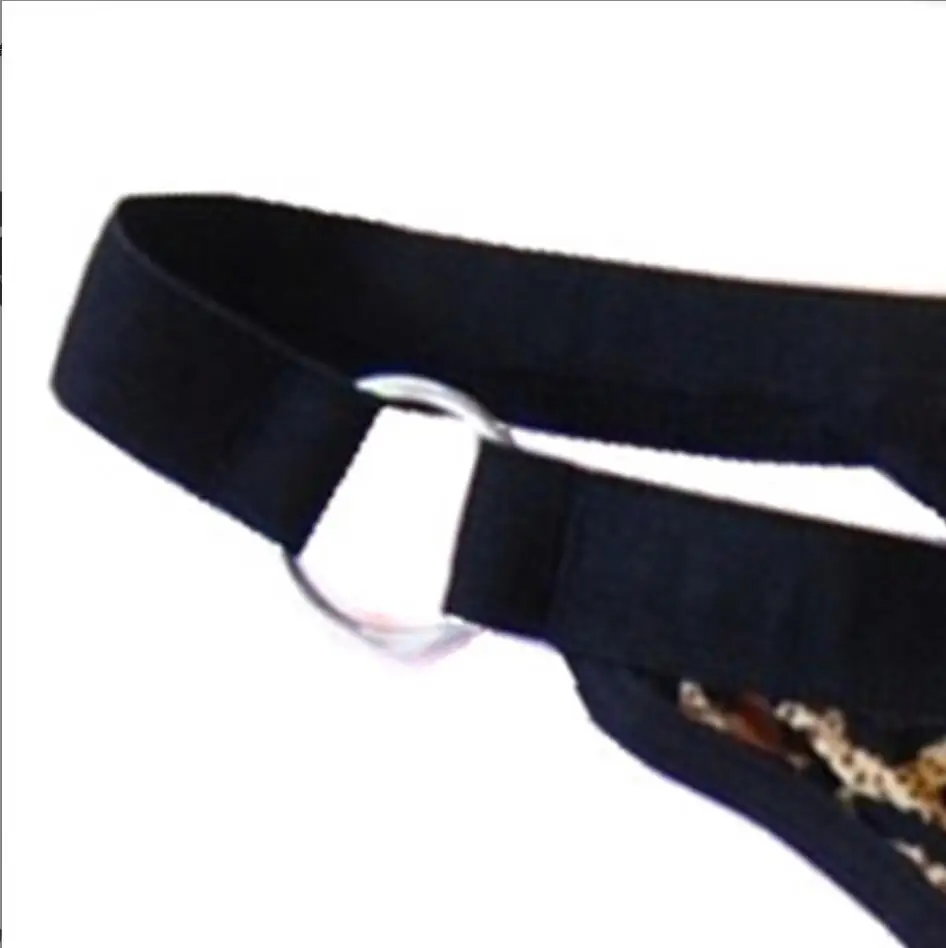 BDSM Leopard panty sexy Stripper Man O ring gstrings bandoge Thong Adult game for man sex toys roleplay product S2712