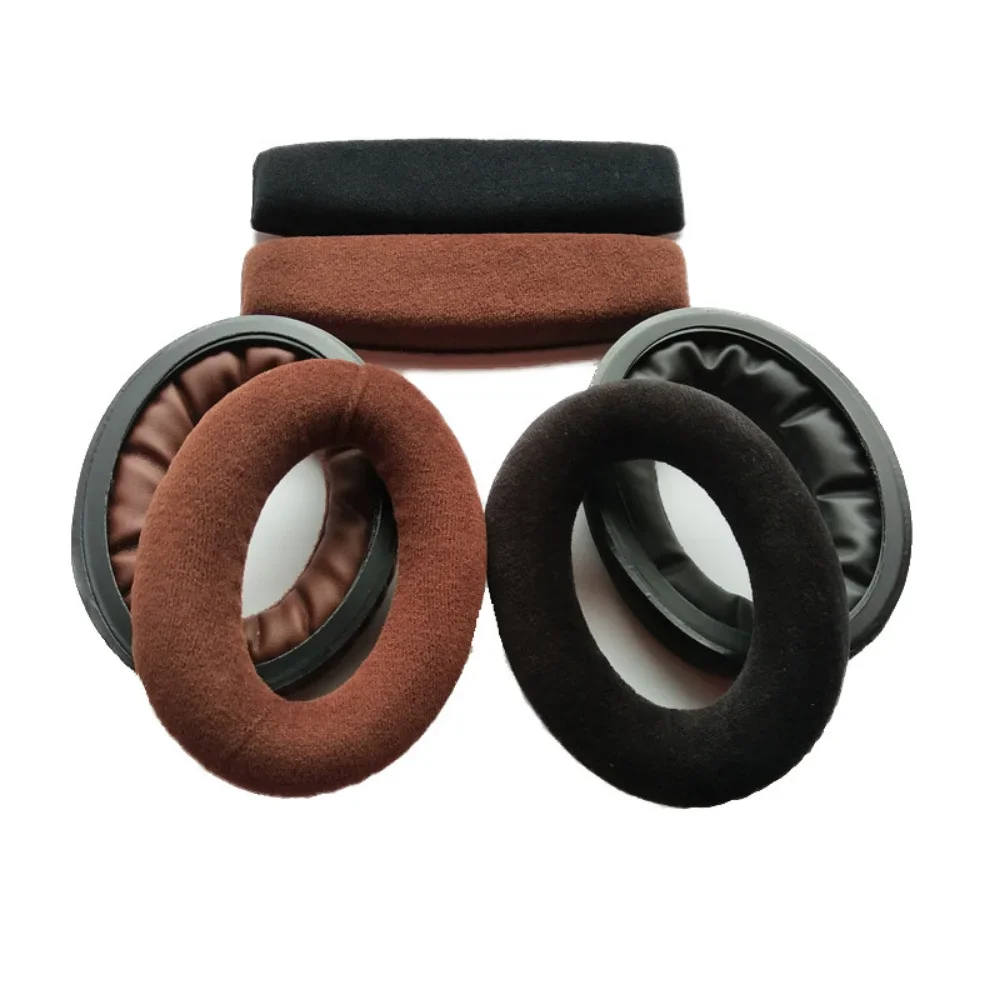 Cuscinetti auricolari per sennheiser HD598 599 569 515 595 558 PC360 Paraorecchie Cuffie Mesh Schiuma Proteine Cuscino per le orecchie in pelle Accessori