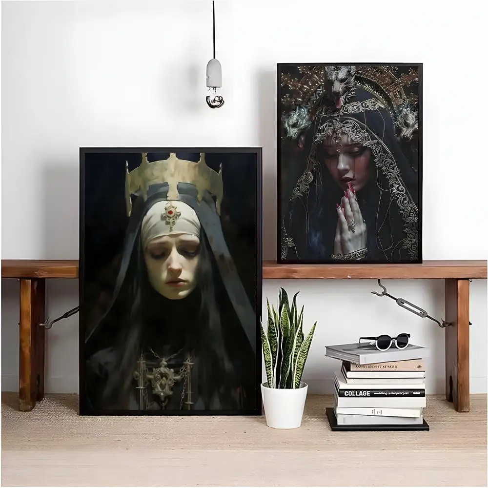 Weeping Nun Quick Room Makeover Gift For Gamers Desk Setup Accessories Poster