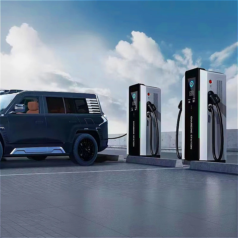 Hot Sale 160KW DC Vehicle Charger Commercial CCS Floor-Mounted Charging Stations Double Gun Quick Charging Pile High Quality