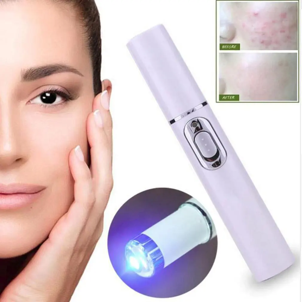 Kd-7910 Acne Laser Pen Machine Blu-Ray Acne Pen Portable Wrinkle Toxin Removal Treatment Massage Stainless Pen Massage