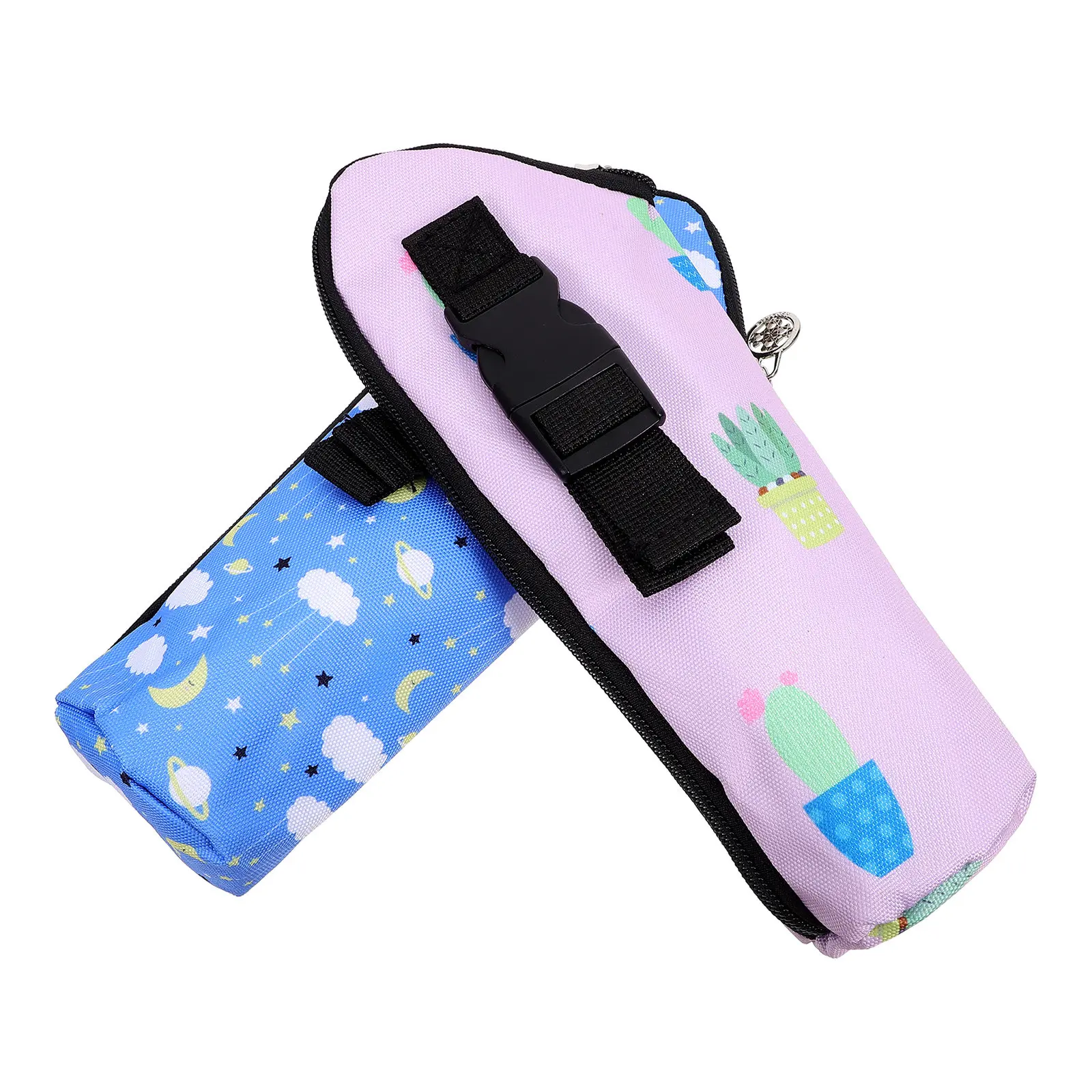 

2Pcs Insulated Baby Bottle Bag Milk Bottle Thermal Bag Portable Travel Feeding Bottles Carrier with Adjustable Strap Stylish
