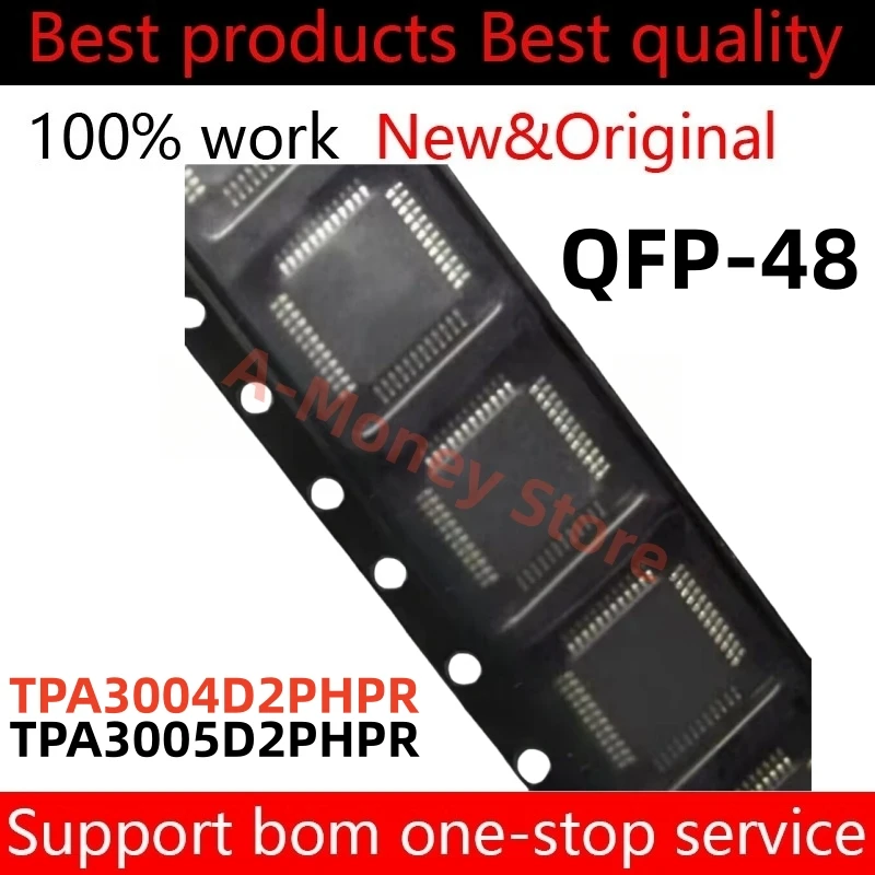 (10pcs)TPA3005D2 TPA3004D2 TPA3004D2PHPR TPA3005D2PHPR QFP-48