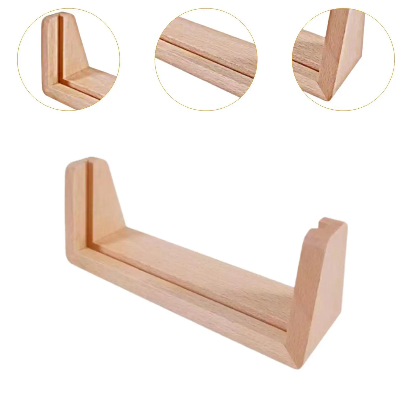 Wood Base for Sign Holder Modern Sturdy Practical Table Number Holder Stand for Ceremony Retail Shop Office Home Birthday Party