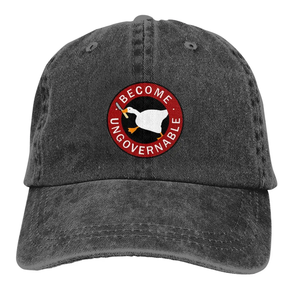 Become Ungovernable Goose Baseball Caps Peaked Cap Goose Sun Shade Hats for Men