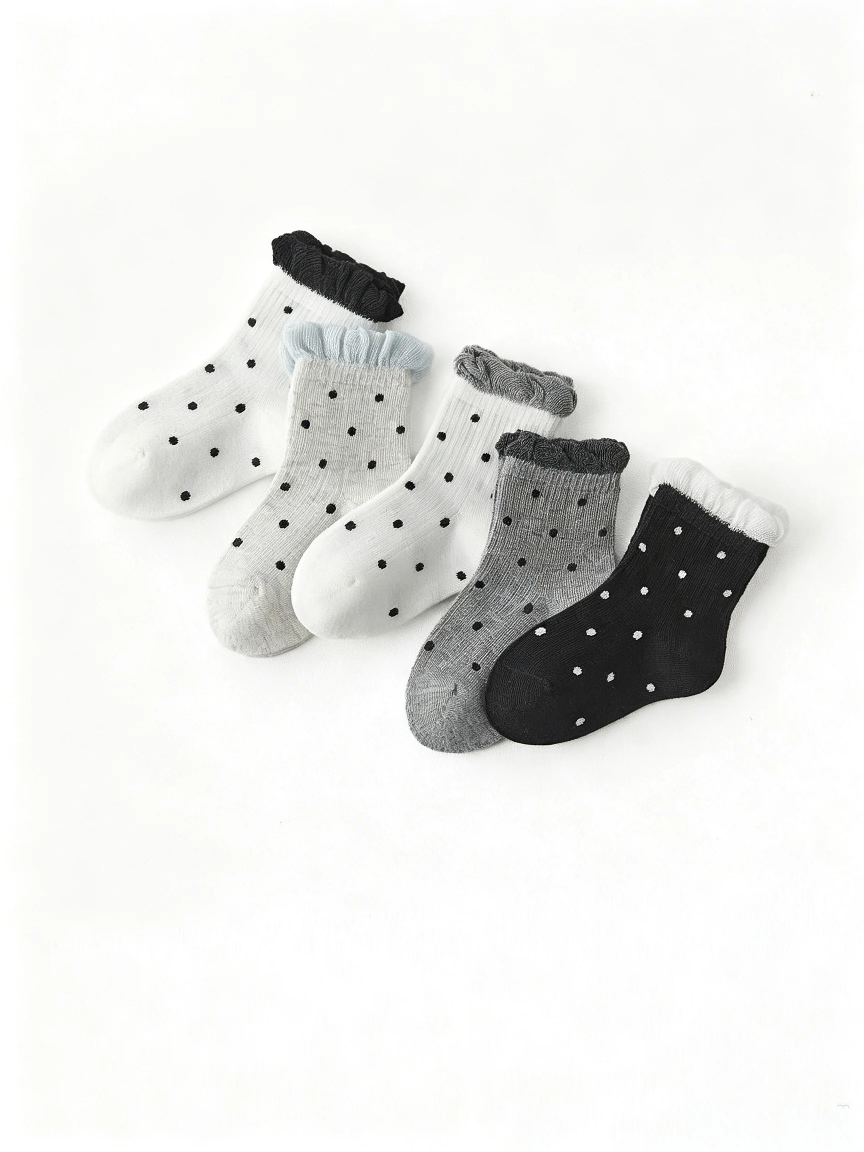 Kids Cotton Socks Striped Lovely Autumn Spring Winter Baby Children Socks for Boys And Girls 1-12 Years 10 Pairs Pack