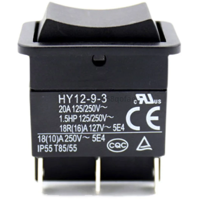 1pcs  HY12-9-3 6 Pins Push Button On Off On Rocker Switch Pushbutton Switches for Electric Power Tools 125/250V 18/20A