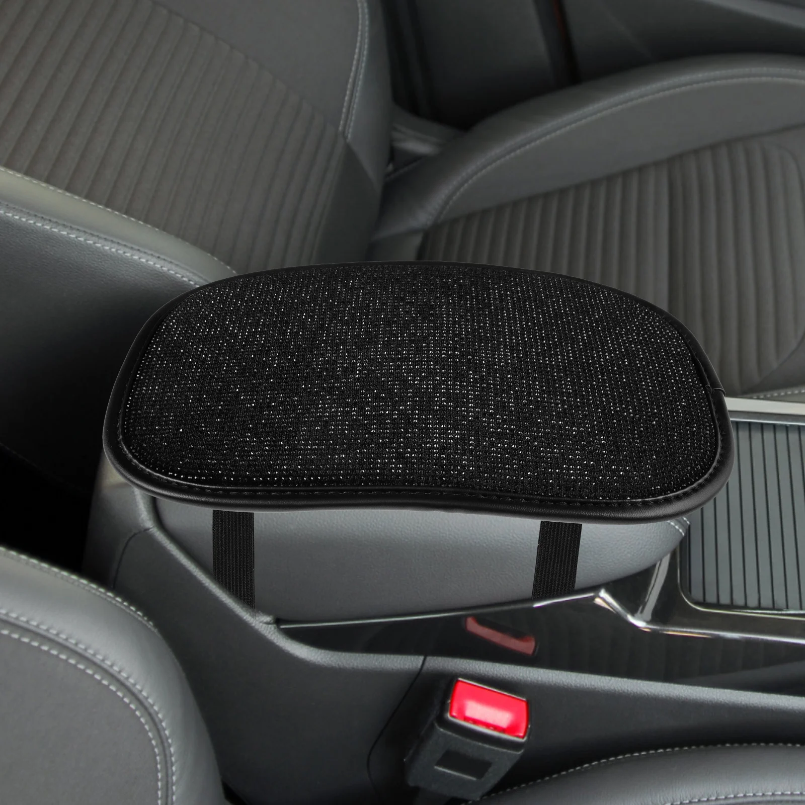 

Armrest Mat Pads for Car Automotive Protector Seat Cushions Accessory Part Rhinestones Center Console Cover