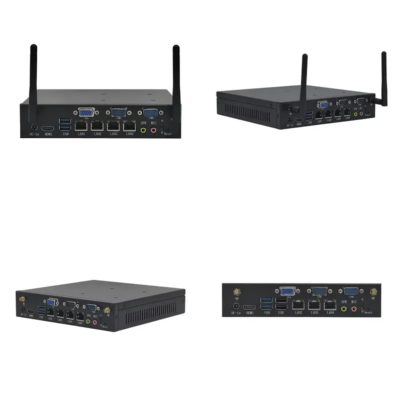 2026  New 4*LAN Network Mini PC Realtek 8111F J1800 J1900 M204 2K60Hz MSATA WiFi/4G/BT Mini-PCIE 2*COM DDR3 8G