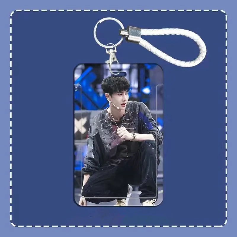 Wang Yibo Keychain Song Jiyang Bo Jun Yi Xiao Cute Key Ring Mo Dao Zu Shi Card Cover Anime Square Lanyard Bus Card Set Pendant