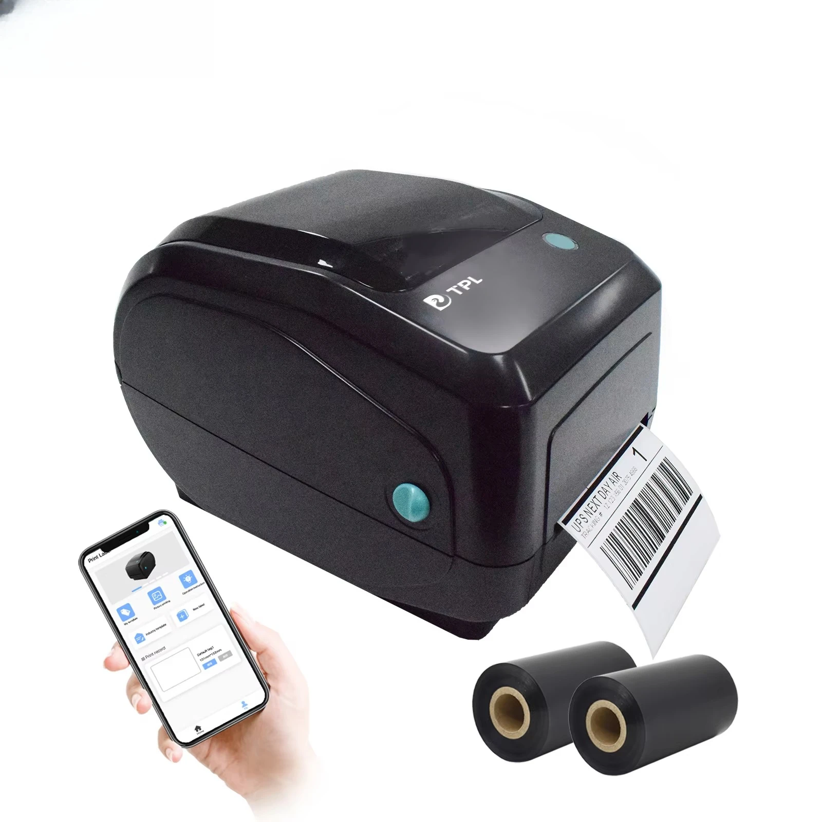 High-Speed Thermal Transfer Barcode Printer 203dpi 1-Year Warranty 4*6 USB WIFI LAN for POS Shipping Label