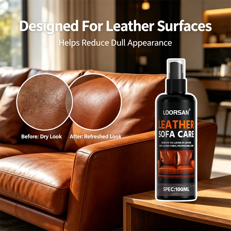 Leather Cleaner Interior - LOORSAN Leather Moisturizing Care Spray 100ML
