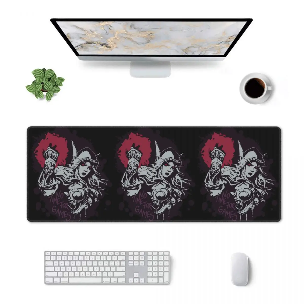 Large Mouse Pad Sylvanas Has No Time For Games Classic Gamer PC Laptop Mats Keyboard Carpet Computer Gaming Office Desk Mat