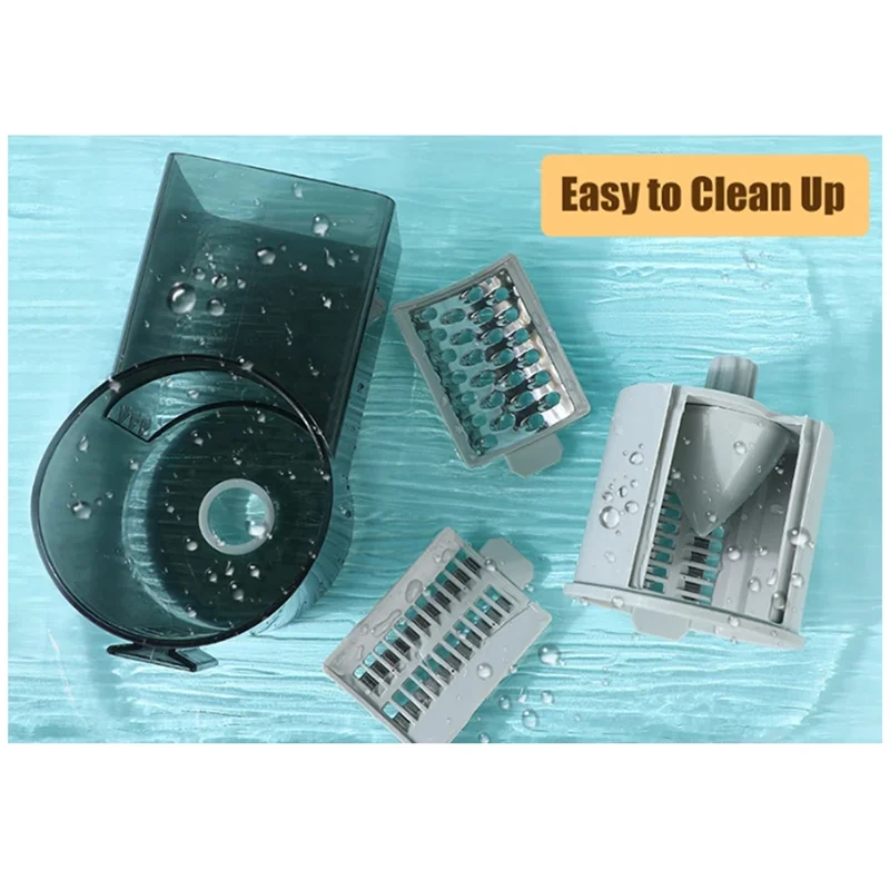 Electric Vegetable Cutter Slicer And Shredde Kitchen Drum Vegetable Cutter US Plug