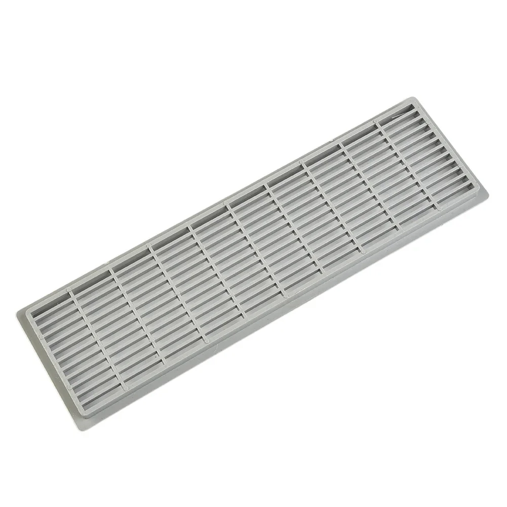 Air Vent Grille Cover 60mm Rectangular ABS Material for Wardrobe Cabinet Shoe Cabinet Computer Enclosure and Bathroom Door Use