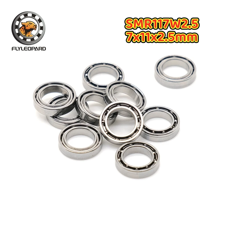 10Pcs SMR74ZZ 4x7x2.5mm ABEC-9 Stainless Steel Ball Bearing 3x6x2.5 4x9x4 5x8x2.5 6x10x3 7x11x3 mm Fishing Reel Handles Bearings