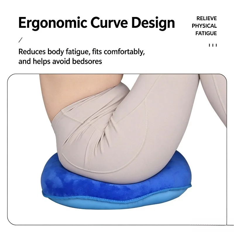 Donut Cushion Hollow Breathable High Elastic Seat Pad Pressure Relief Buttock Support Pillow Elderly Unisex Soft Washable Thick