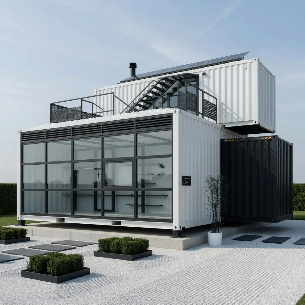 Prefabricated Expandable Container Modular House Bedroom Bathroom Kitchen Portable for Mountain Cabin Retreat  Grid Living Use