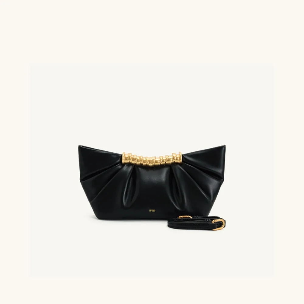 

JW PEI Pleated Clutch Leia Metal Fashion High-end Bag 2025 Spring and Summer New