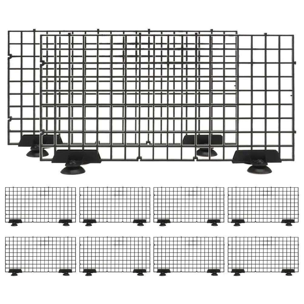 

1 set 1 Set Of Fish Tank Divider Plastic Grid For Aquarium Partition Isolation Board Sturdy Abs Filtration Design Easy Install