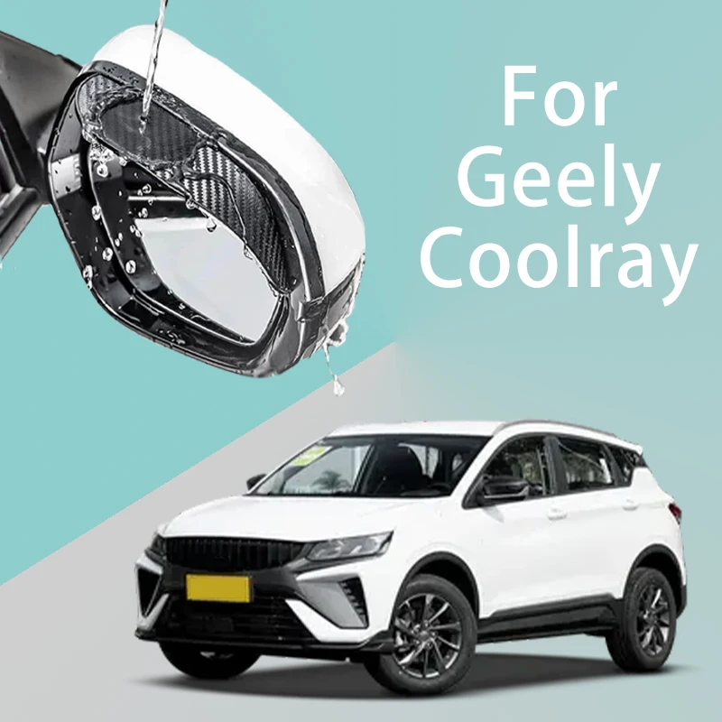 

FOR Geely Coolray Car Rearview Mirror Rain Eyebrow Visor Carbon Fiber Side Automotive exterior protection