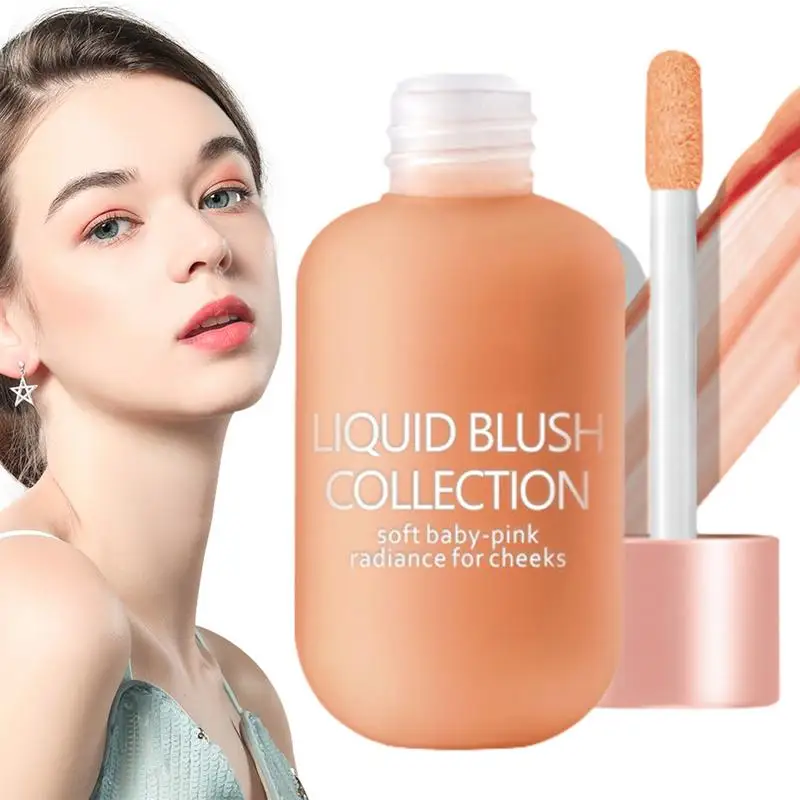 New Liquid Cheek Blush Facial Nourishing Blusher Gel Cream Multi-purpose For Eyes Lips Makeup Blush Stick Cosmetics