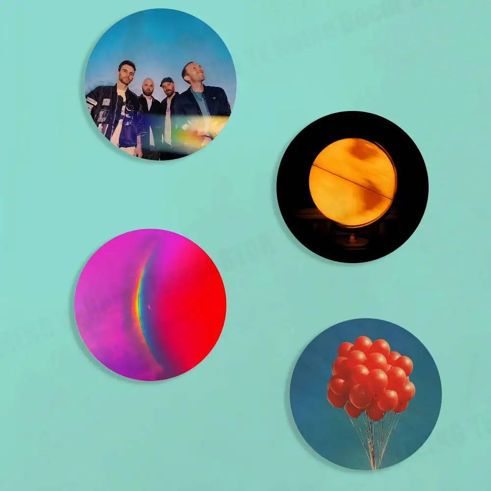 Rock C-Coldplay Moon Music Band Wood Coaster Mug Tea Coffee Cup Pad Heat Resistant Placemats Tableware Decor