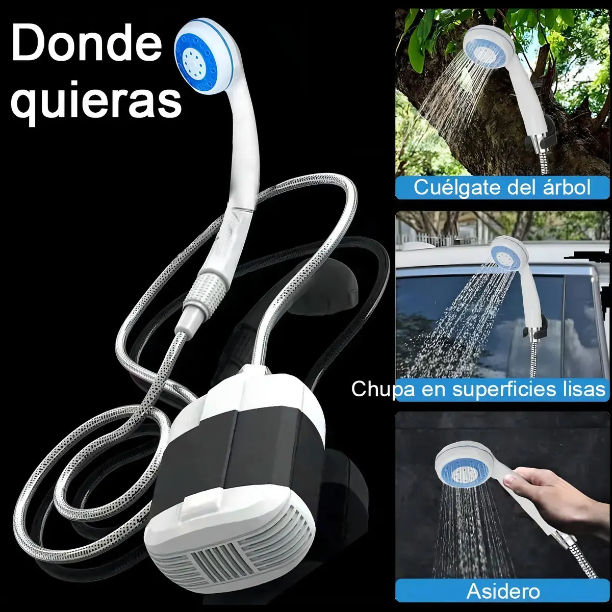 Portable Rechargeable Water Pump Shower System for Outdoor Use, Construction Sites, and Camping Activities