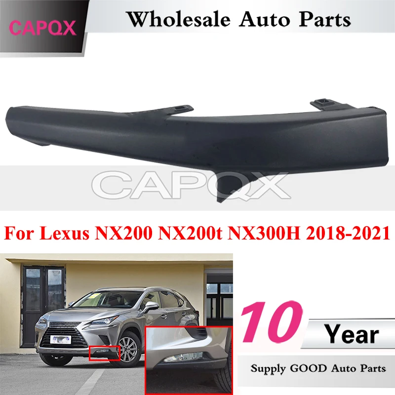 CAPQX накладка на передний бампер, угловая накладка для Lexus NX200 NX200t NX300H 2018-2021, нижняя угловая пленка переднего бампера