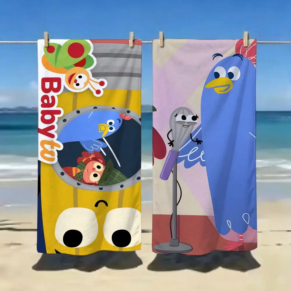 Cartoon Figure Z-Zeinas Detective Agency Towel ultra-fine fiber quick drying absorbent bath towel, outdoor swimming sports towel