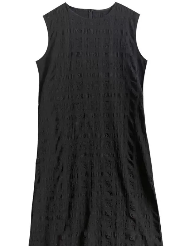 Francês sle solto cintura colete dr feminino redondo ne svel longo verão dr ele simples saia linha a peça única