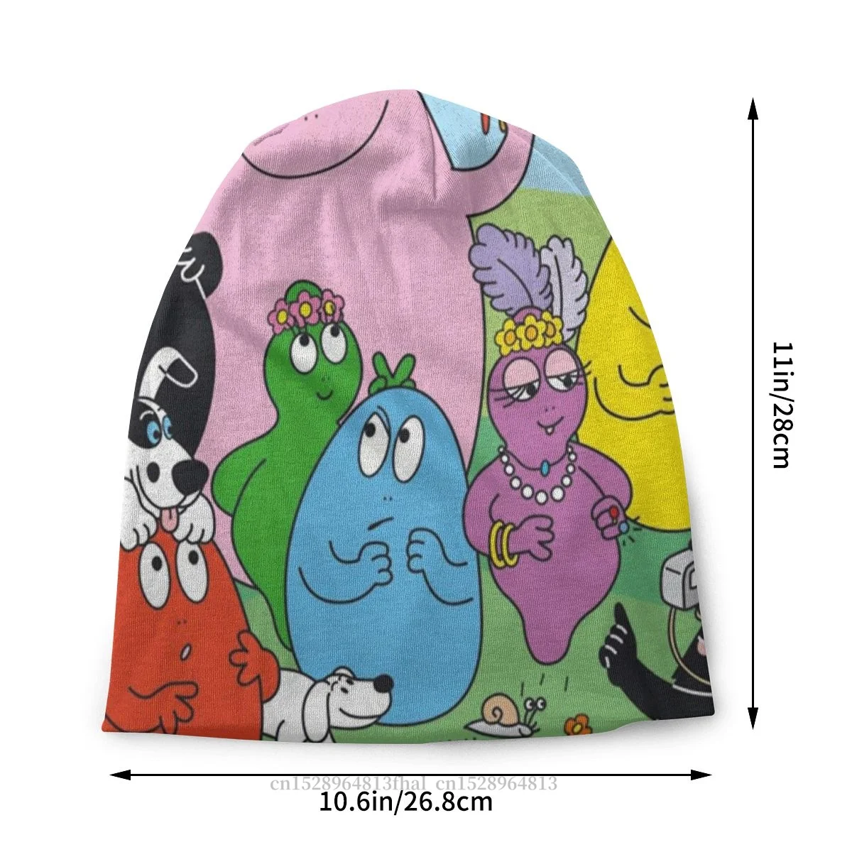 Les Barbapapa Barbamama Parent Animation Skullies Beanies Caps Family Hat Winter Warm Bonnet Hats Men Women's Hip Hop Ski Cap