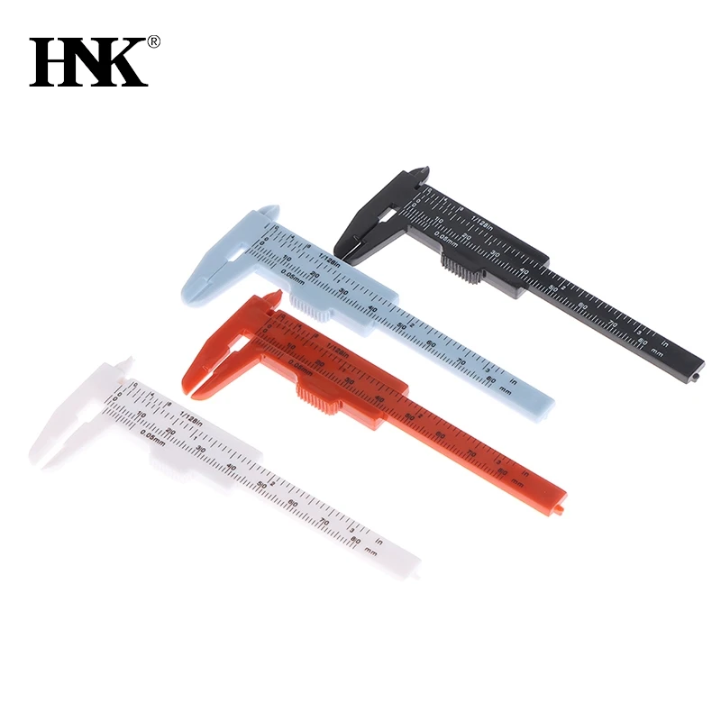 Portable Double Scale 80MM Plastic Eyebrow Measuring Vernier Caliper Caliper Ruler Plastic Permanent Makeup Measurement Tools