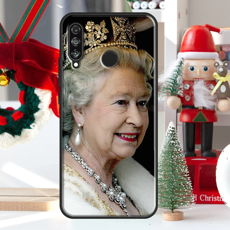 England Queen Elizabeth II Case For Huawei P30 Lite P40 P50 P20 Pro P Smart 2021 Nova 5T Nova 9 Honor X9 X8 X7 50