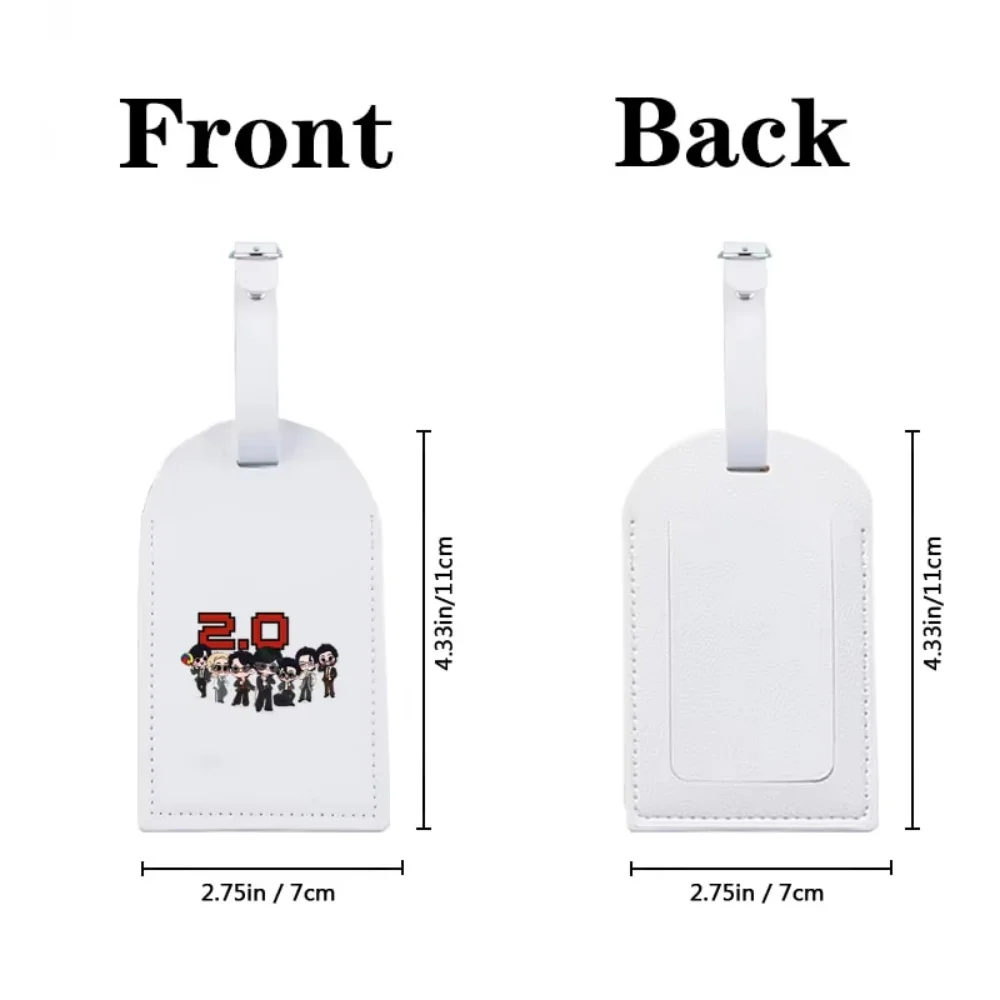 Personalized Customized Arirang 2.0 World Tour 2026 PU Luggage Tag, Sturdy Travel Bag ID Label, Ideal Kpop Fan Gift