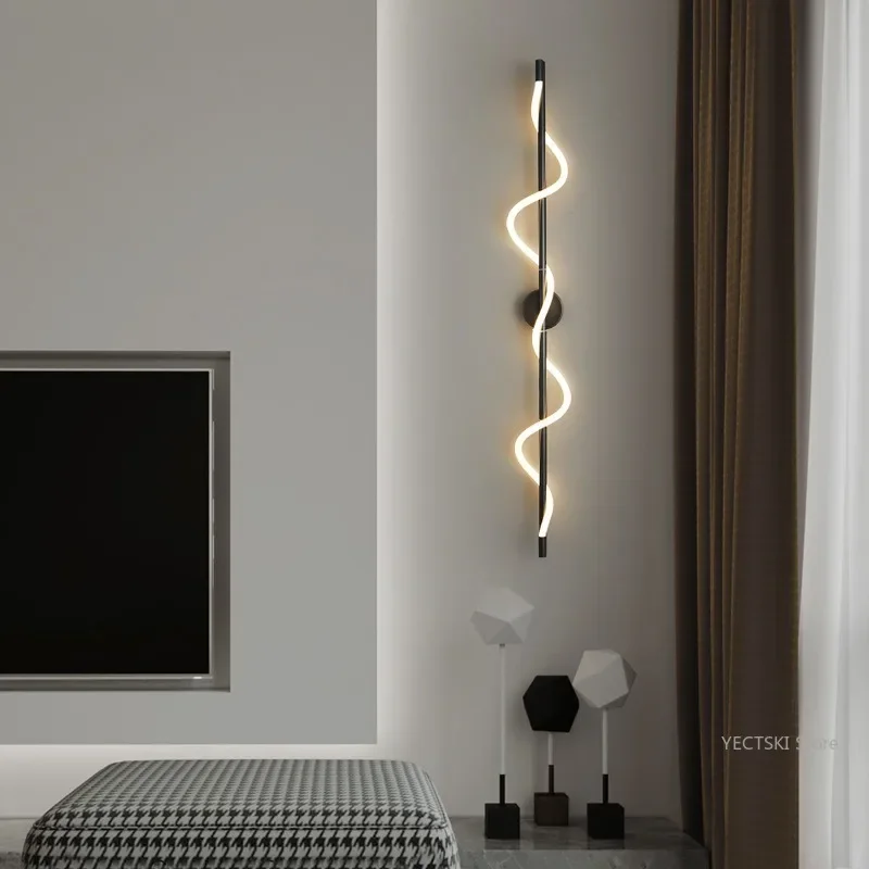 GHJUYIOL Light luxury, simple and atmospheric background wall lamp, living room wall lamp, aisle lamp, bedroom bedside wall lamp