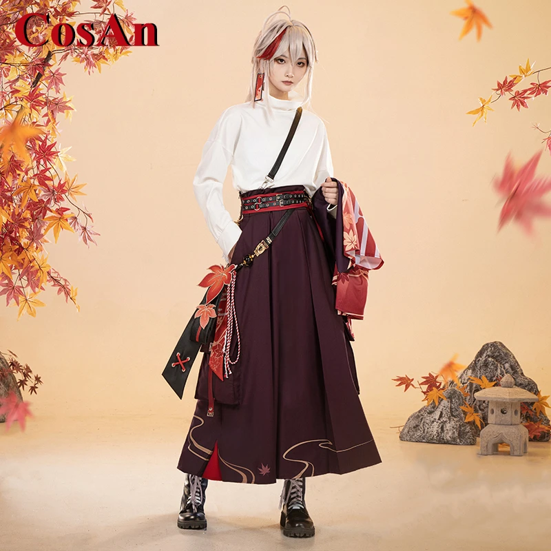 CosAn Game Genshin Impact Kaedehara Kazuha Cosplay Costume Derivative Daily Fashion Uniform Activity Party Role Play Clothing