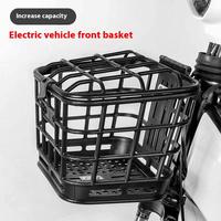Bicycle Handlebar Wire Cargo Basket Bike Front Basket Road Bike Handlebar Front Storage Rack For Cycling E-Bike Accessories