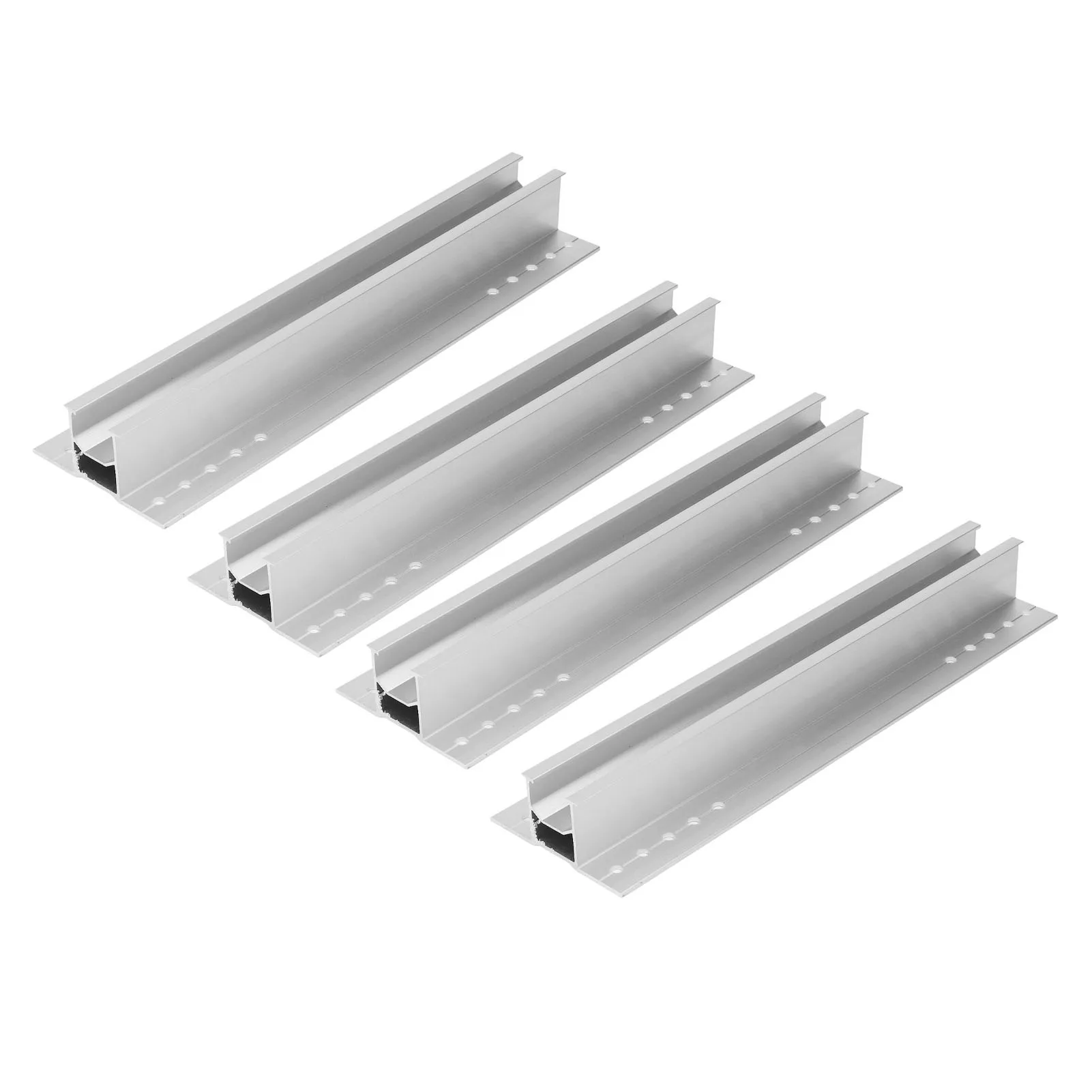 Juego de 4 soportes para paneles solares de aleación de aluminio, soporte de techo resistente a la corrosión de 300mm para paneles solares