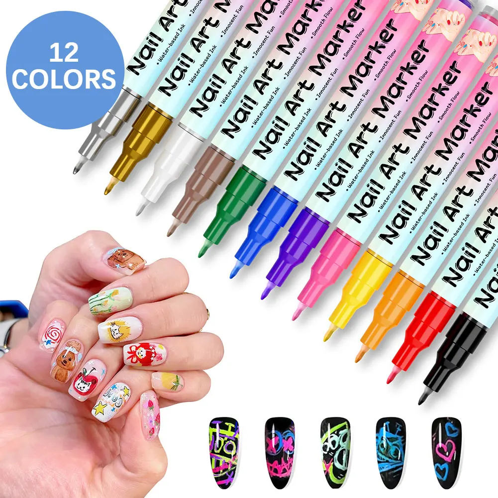 Premium Nail Art Pens Versatile For DIY Nail Art & Pro Designs Home Manicure Experience