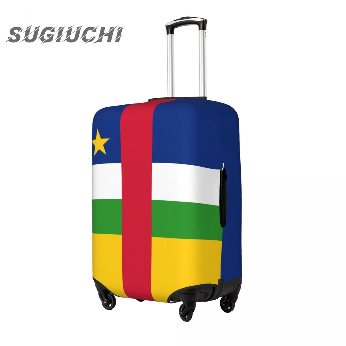 Zentral afrikanische Republik Flagge Gepäck abdeckung Koffer Reise zubehör gedruckt elastische Staubs chutz Tasche Trolley Fall Schutz