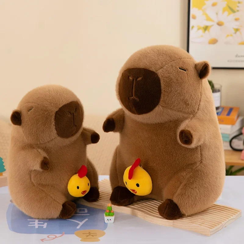 Hot 50cm Capybara Plush Simulation Capibara Anime Fluffty Toy Cute Doll Stuffed Animals Soft Doll Plush Children Christmas Gift